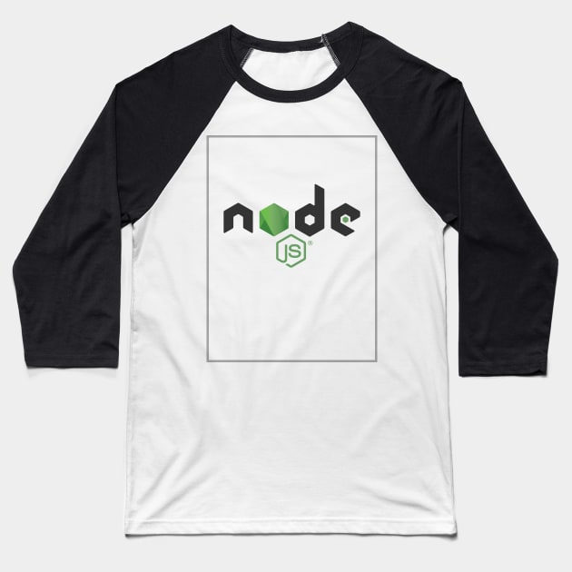 Node JS T-Shirt Baseball T-Shirt by fullstackdev